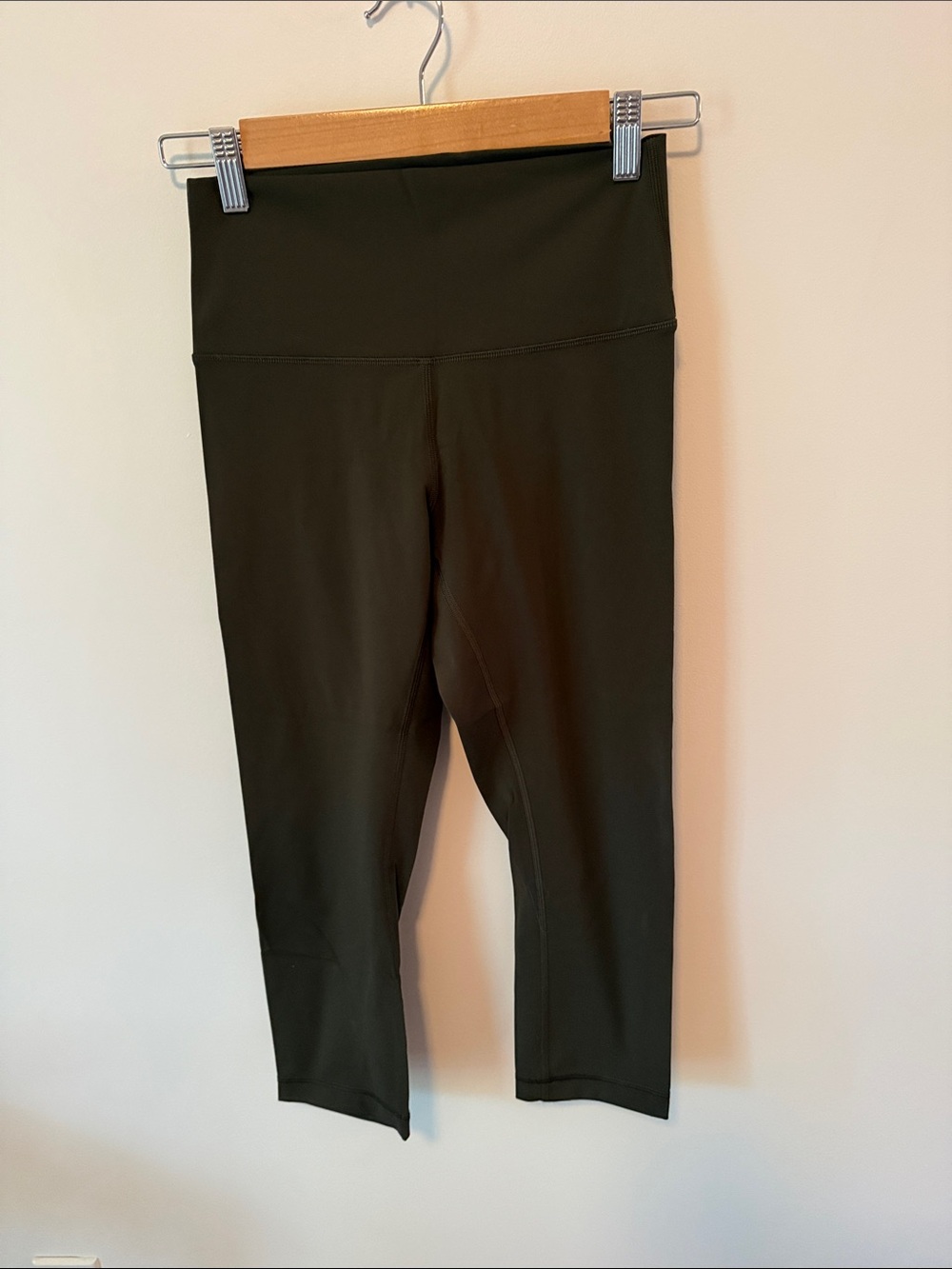 lululemon athletica Army Green High-Rise Crop Leggings